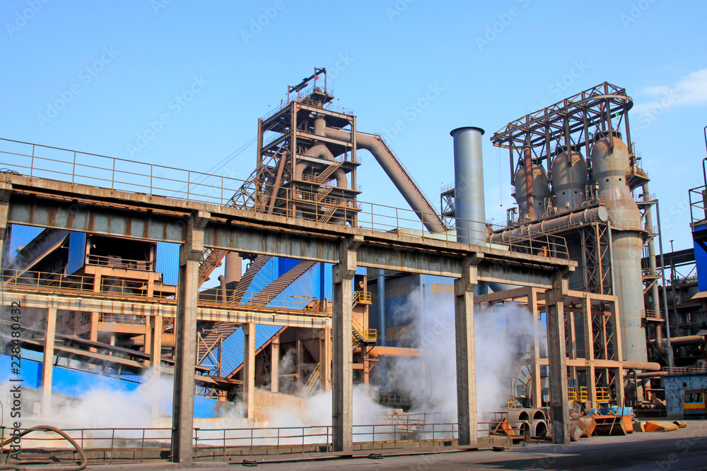 blast furnace in the steel mills blast furnace in the steel mills