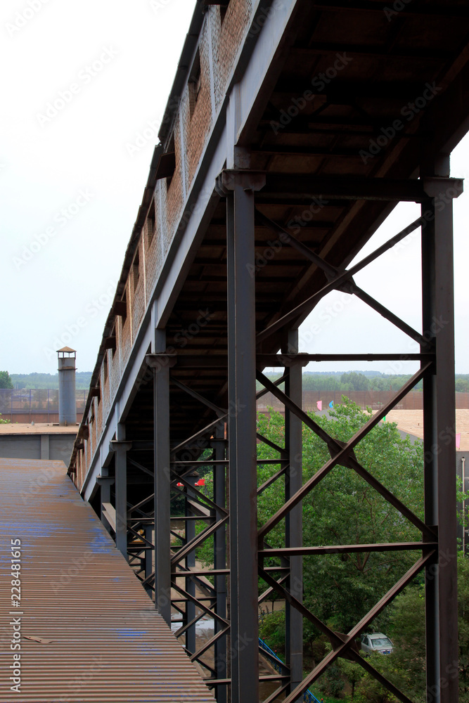 Sintering workshop of landscape architecture in a steel mill Sintering workshop of landscape architecture in a steel mill