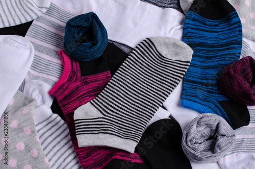 Short clean knitted socks