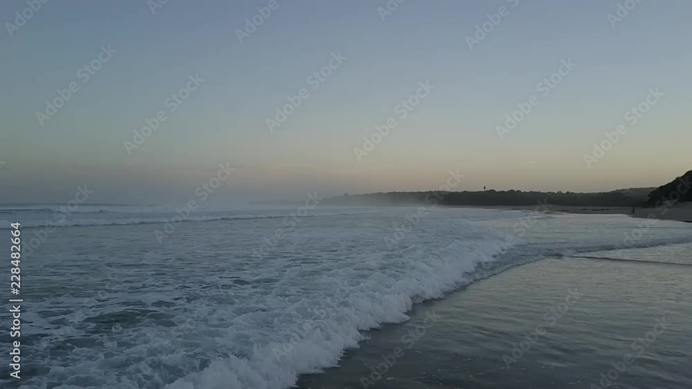 shallow waves on shoreline shallow waves on shoreline