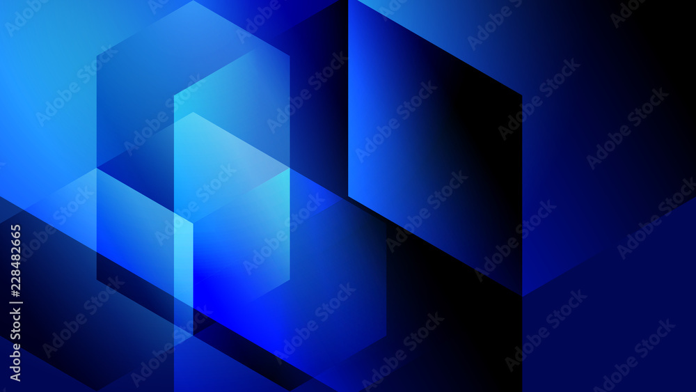 Abstract blue light and shade creative background. Vector illustration.
