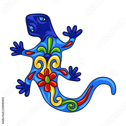 Mexican ornamental lizard.