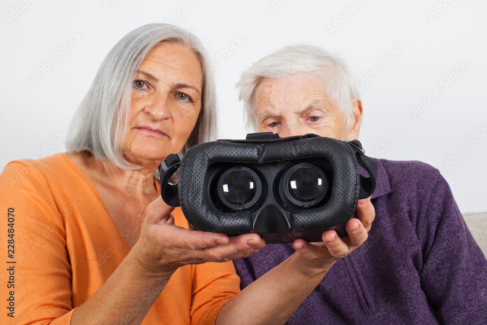 Watching virtual reality video with headset Watching virtual reality video with headset