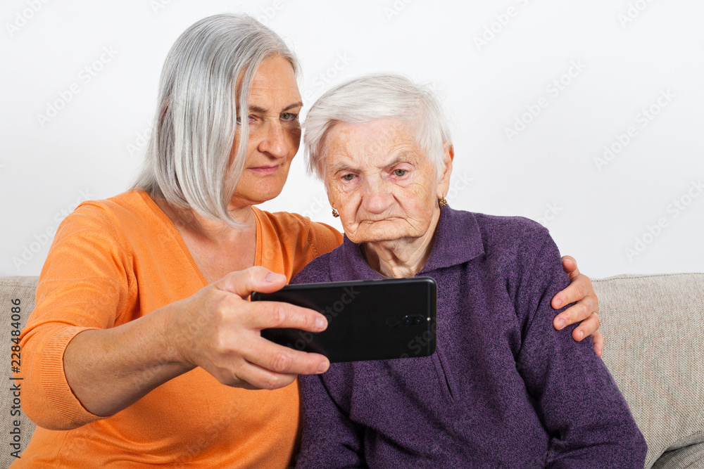 Elderly women's selfie Elderly women's selfie