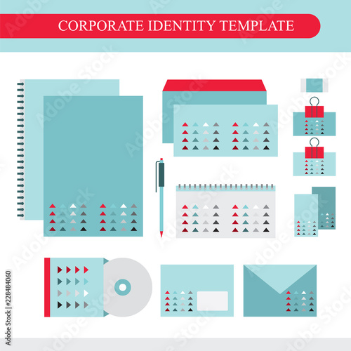 Corporate identity design template. Business kit. Vector illustration