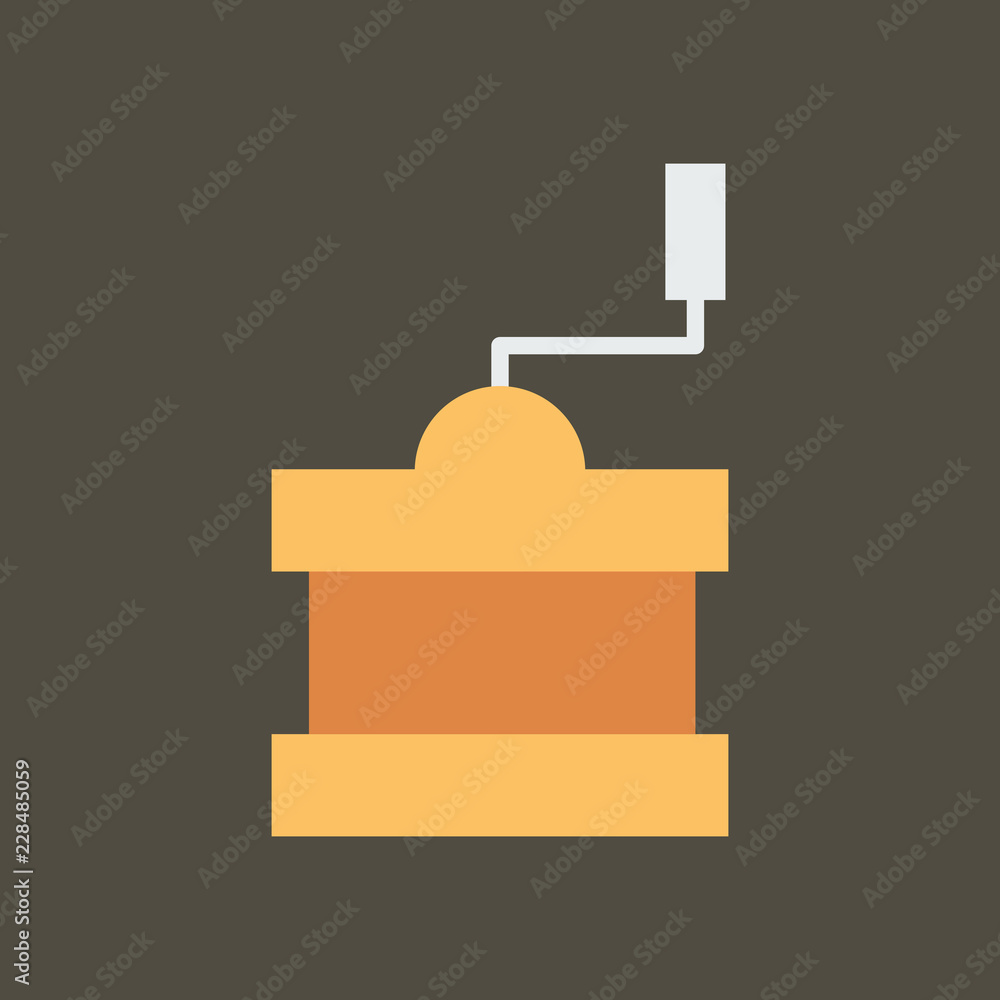 Silhouette icon coffee grinder Silhouette icon coffee grinder