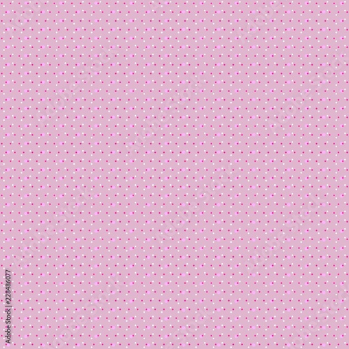 Endless creative polka dot background. Confetti pattern in vector. Colorfull spots on light pink background. Print for fabric  wrapping design.