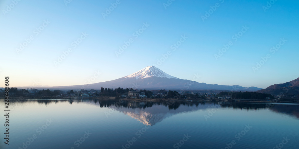逆さ富士　河口湖