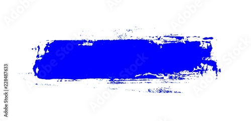Gemalter schmutziger Streifen mit blauer Farbe photo