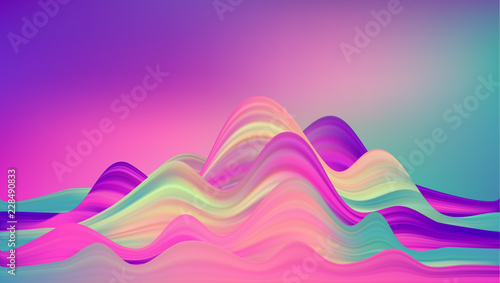 Abstract colorful vector background, color flow liquid wave