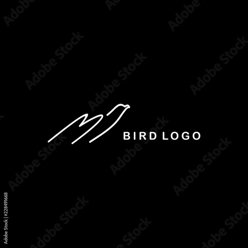 logo bird minimal style
