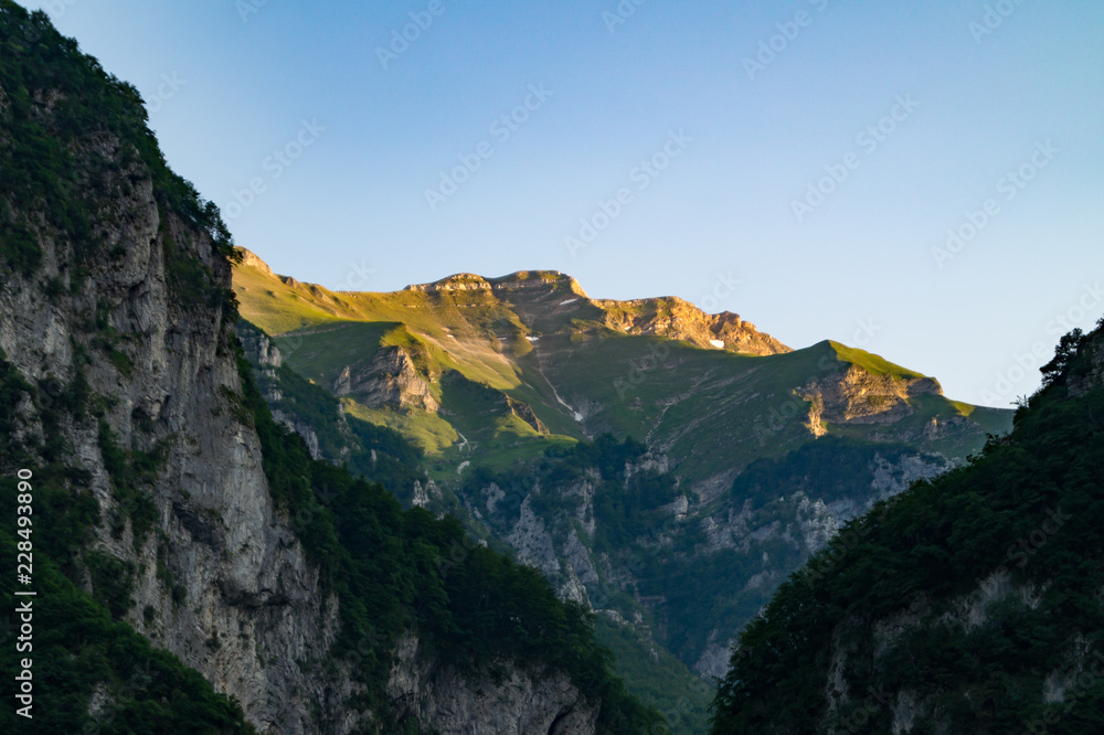 Vista dal sentiero delle gole dell'infernaccio