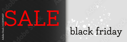 Black Friday Sale Banner elegant geschmückt