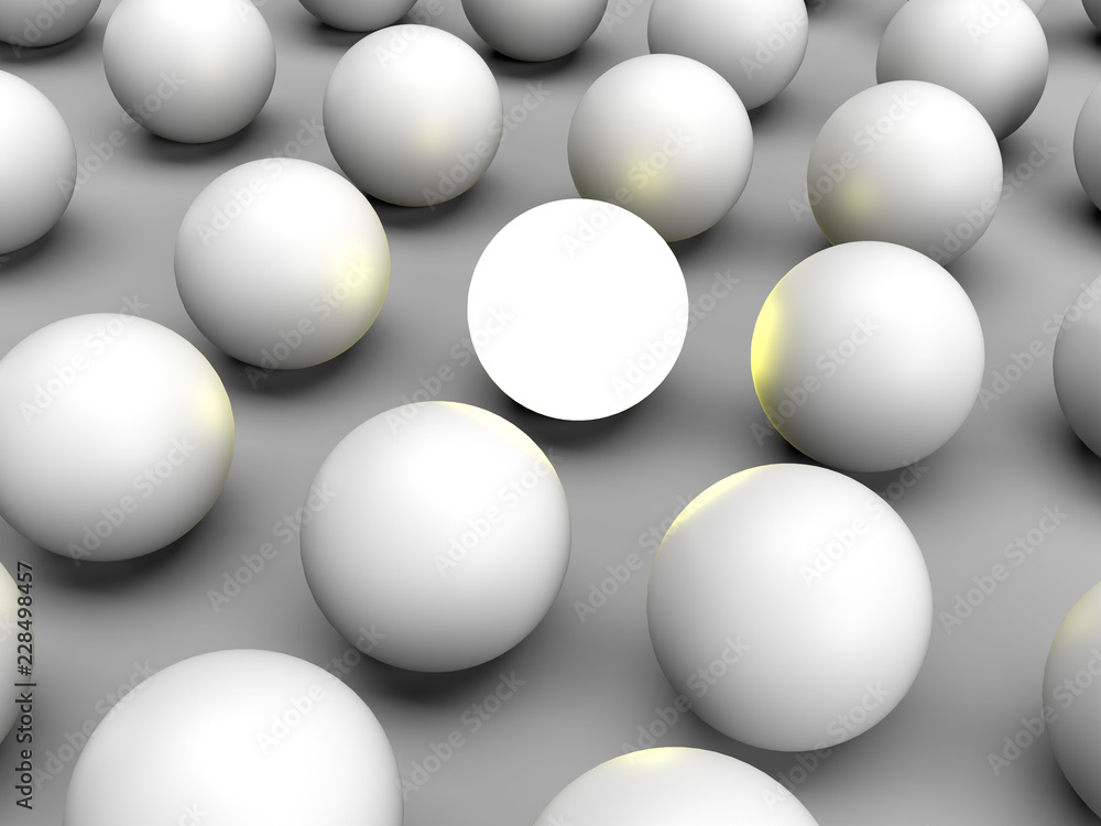 Standing out of the crowd. 3D rendering Standing out of the crowd. 3D rendering