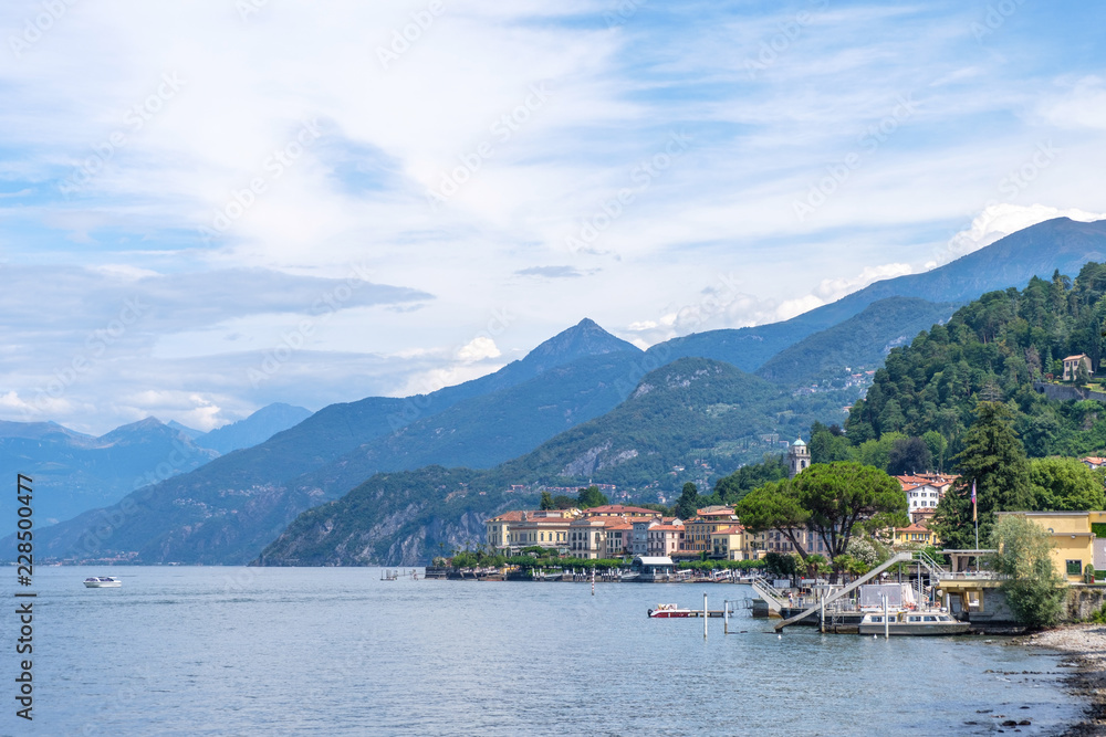 Bellagio city from side view