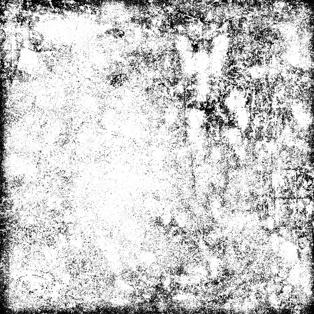 Fototapeta premium The grunge texture black and white. Vector abstract background from cracks, scratches, abrasions