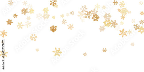 Snow flakes falling macro vector graphics