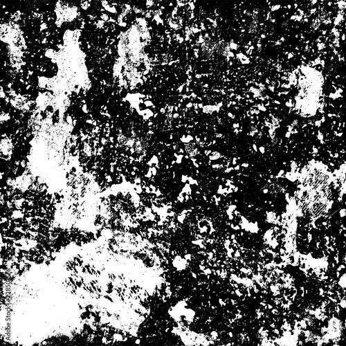 Wallpaper Mural The grunge texture black and white. Vector abstract background from cracks, scratches, abrasions Torontodigital.ca