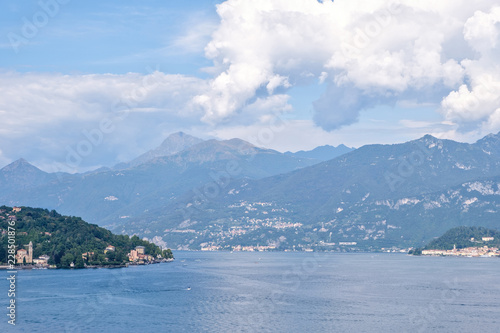 Beautiful clouds and mountains near Lake Como photo
