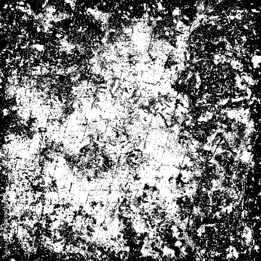 The grunge texture black and white. Vector abstract background from cracks, scratches, abrasions The grunge texture black and white. Vector abstract background from cracks, scratches, abrasions