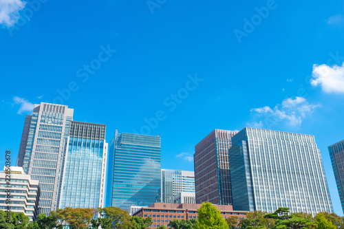 東京のビル群 都市風景