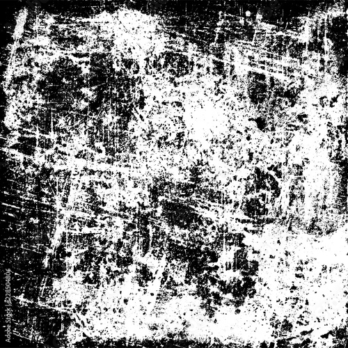 Wallpaper Mural The grunge texture black and white. Vector abstract background from cracks, scratches, abrasions Torontodigital.ca