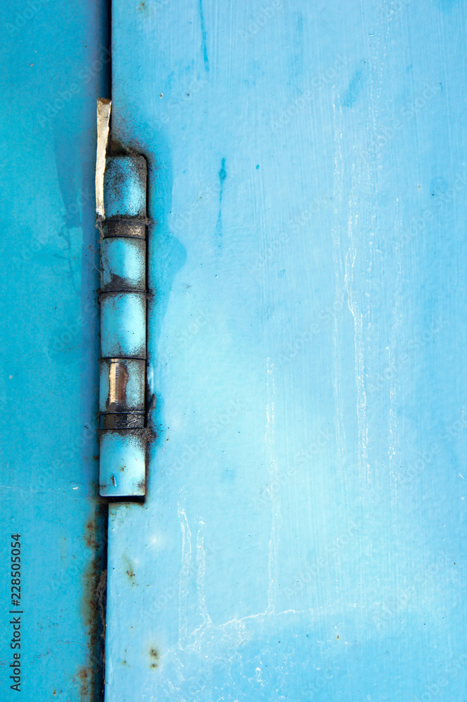 Blue rusty hinge Blue rusty hinge