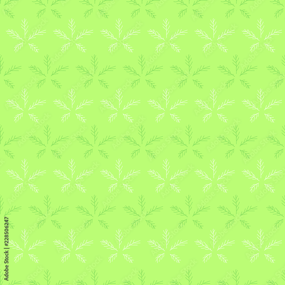 Seamless pattern with stars made from fir tree branches. Perfect for christmas gift wrap, fabric Seamless pattern with stars made from fir tree branches. Perfect for christmas gift wrap, fabric