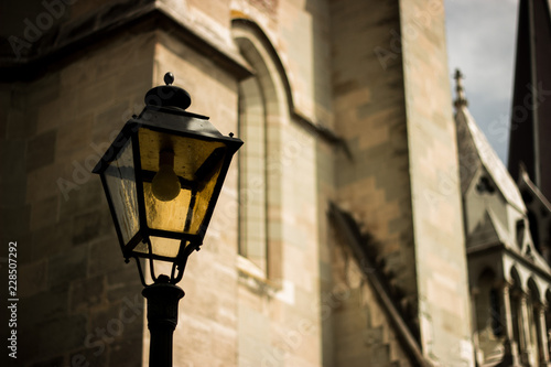 Alte Strassenlaterne in Lausanne