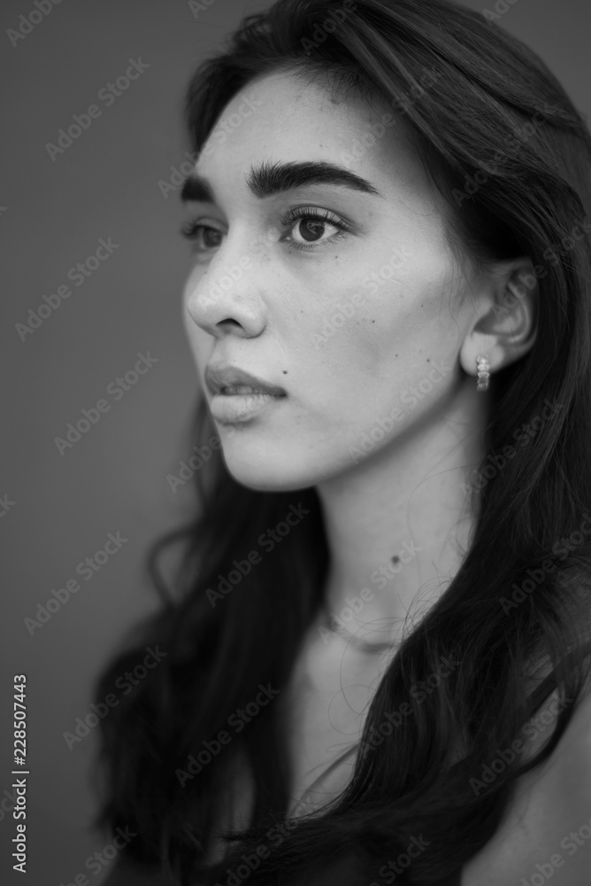 black and white photo of a girl black and white photo of a girl