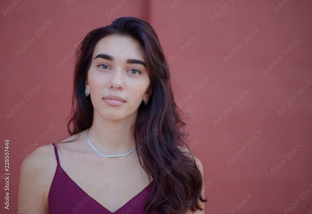 gentle smile of a girl