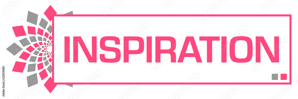 Fototapeta premium Inspiration Pink Grey Circular Box 