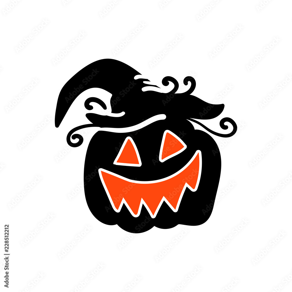 Art card for Happy Halloween.Design template for flyers, posters,ecards, invitations, brochures. Creative style. Vector illustration Art card for Happy Halloween.Design template for flyers, posters,ecards, invitations, brochures. Creative style. Vector illustration