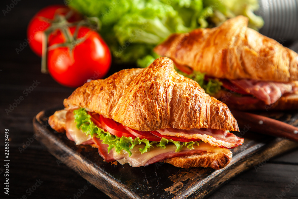 Classic BLT croissant sandwiches Classic BLT croissant sandwiches