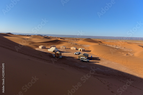 Camp in the oasis, Erg Gegaga, Morroco