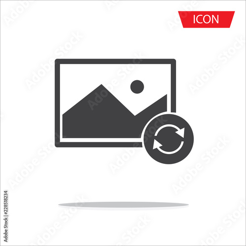 switch picture icon isolated on white background.