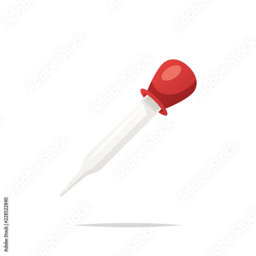 Rubber pipette dropper vector isolated
