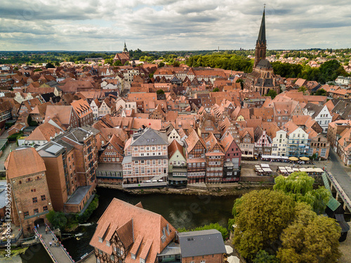 Fotografía Blick zum Stintmarkt in Lüneburg