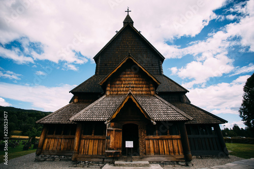 old wooden church in Norway