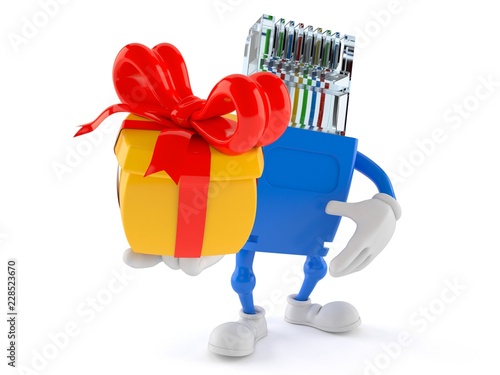 Network character holding gift © Talaj