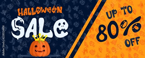 royal wicked pumpkin pirate sale in store poster