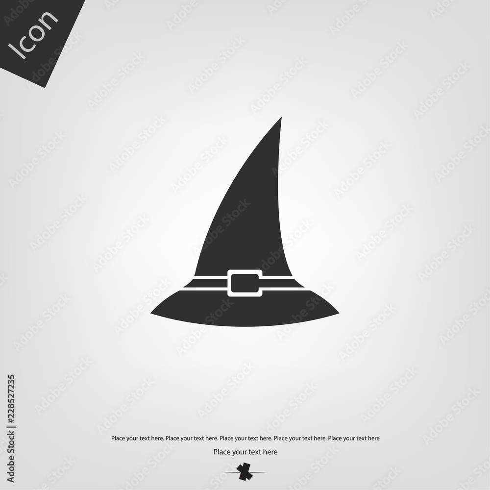 Fototapeta premium Halloween hat icon