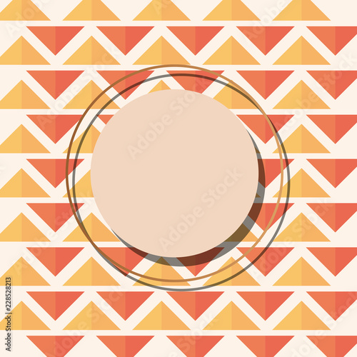 round frame ornament label template