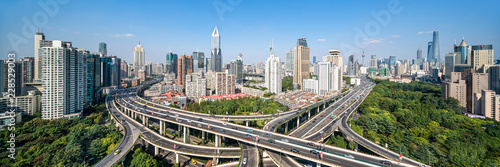 Shanghai skyline Panorama, Volksrepublik China