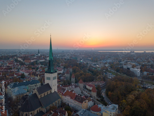 Aerial of city Tallinn, Estonia © photoexpert