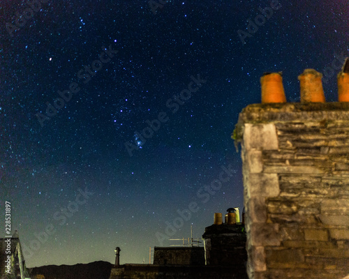 Stars over a sleepy small town