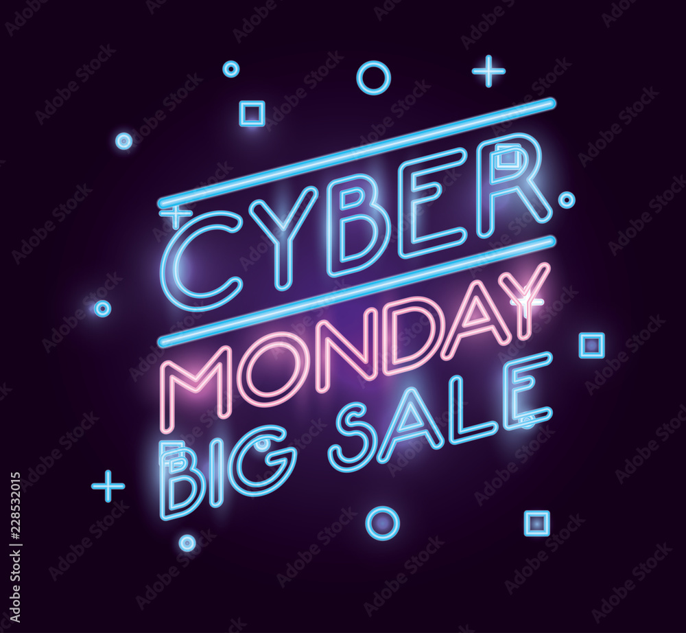 Fototapeta premium cyber monday shop