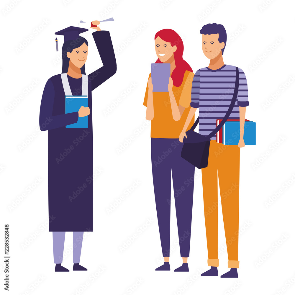 Plakat Student graduation cartoon