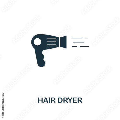Hair Dryer icon. Premium style design from household icon collection. UI and UX. Pixel perfect hair dryer icon. For web design, apps, software, print usage.