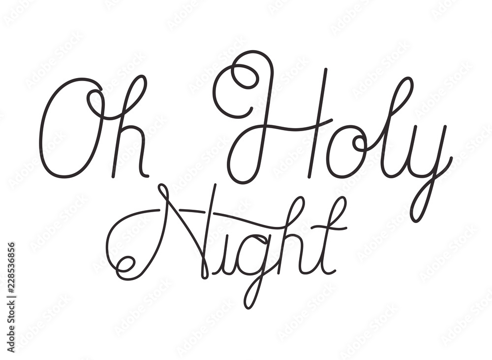 oh holy night calligraphy message